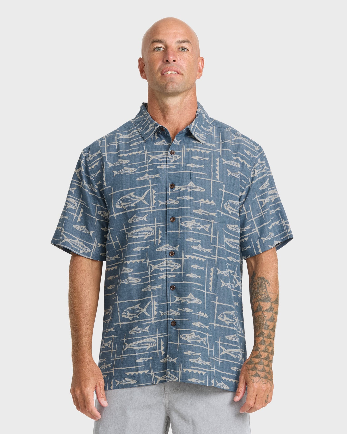 Waterman Topanga Short Sleeve Shirt - Dark Denim