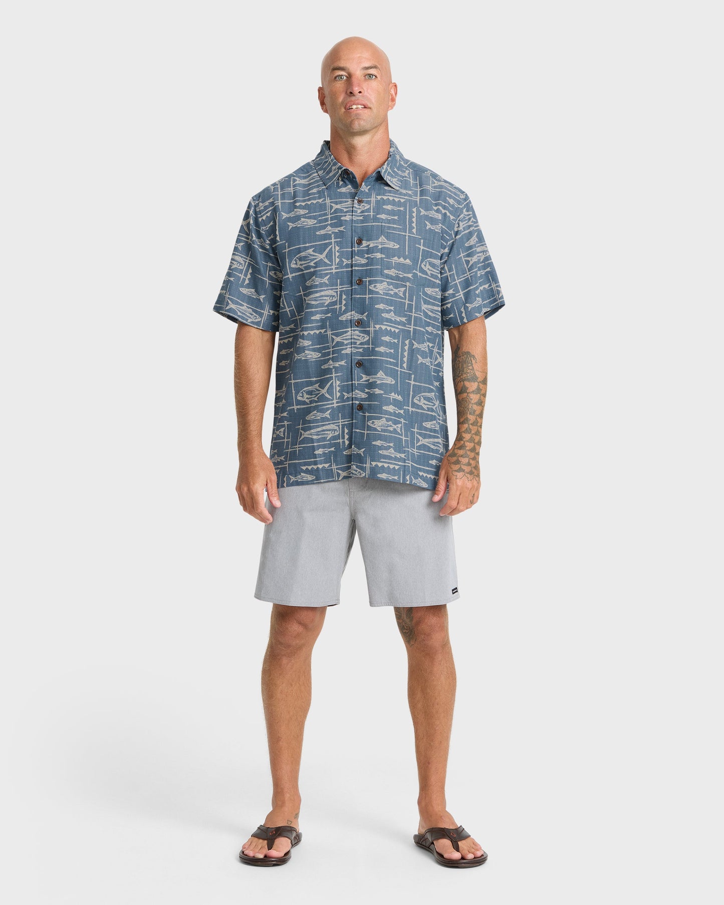 Waterman Topanga Short Sleeve Shirt - Dark Denim