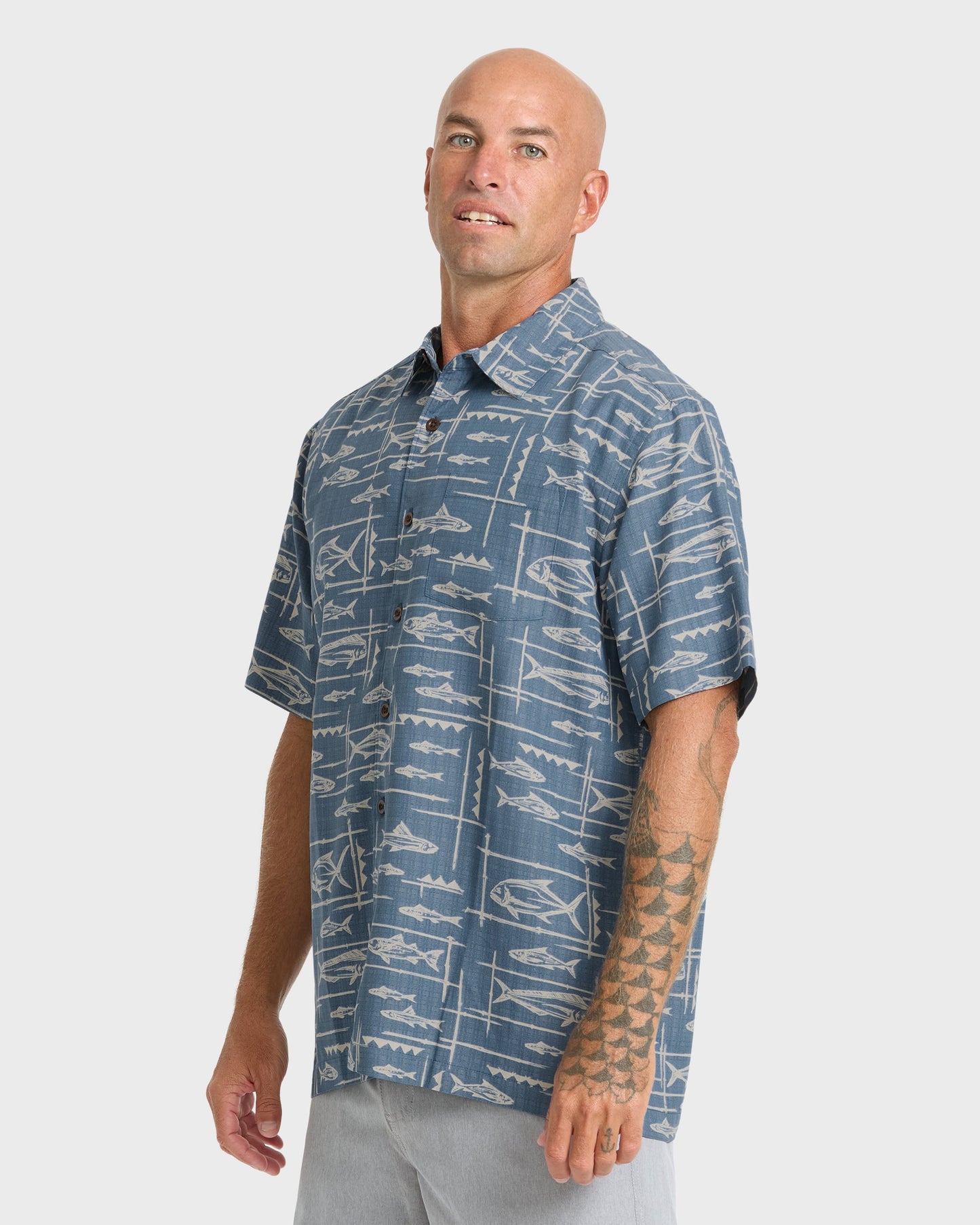 Waterman Topanga Short Sleeve Shirt - Dark Denim