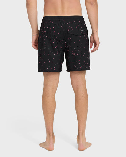 Mix Volley 17" Swim Trunks - Black