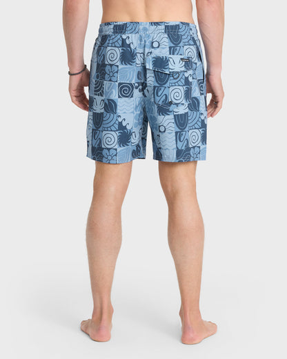 Mix Volley 17" Swim Trunks - Navy