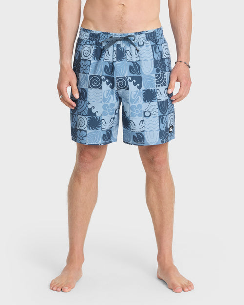 Mix Volley 17" Swim Trunks - Navy