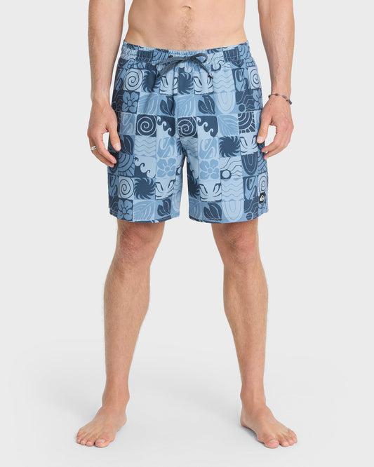 Mix Volley 17" Swim Trunks - Navy