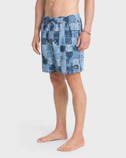 Mix Volley 17" Swim Trunks - Navy