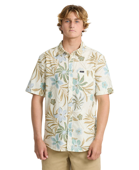Pearlridge Classic Short Sleeve Woven Shirt - Bone White