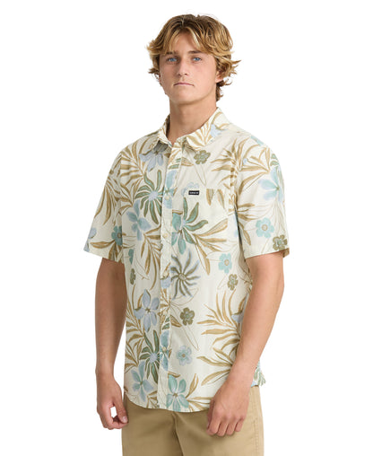 Pearlridge Classic Short Sleeve Woven Shirt - Bone White