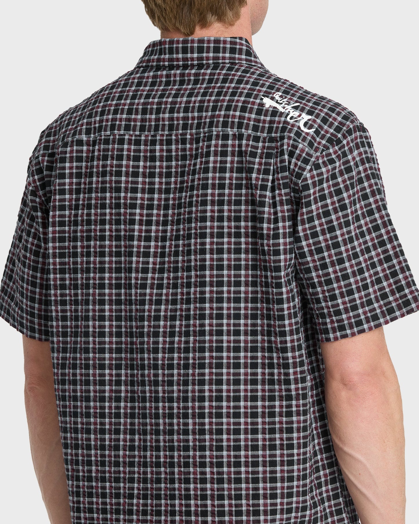Young Guns Button-Up Short Sleeve Shirt - Anthracite