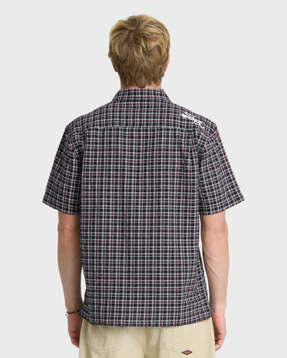 Young Guns Button-Up Short Sleeve Shirt - Anthracite