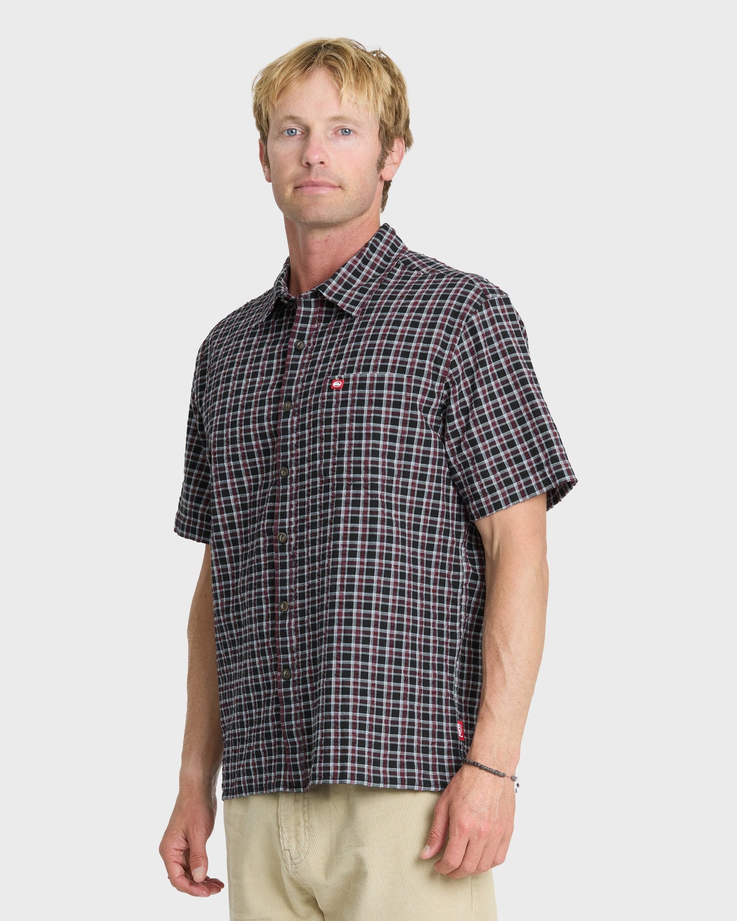 Young Guns Button-Up Short Sleeve Shirt - Anthracite