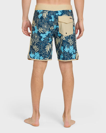 Jetty Bloom 19" Boardshorts - Dark Denim