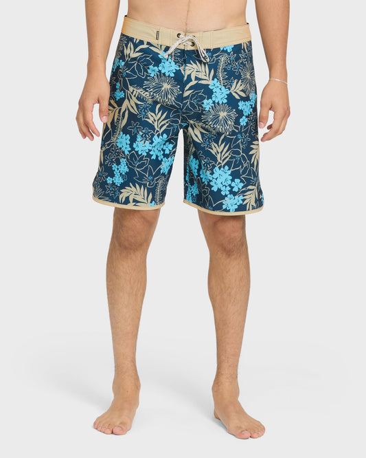 Jetty Bloom 19" Boardshorts - Dark Denim