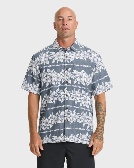 Waterman Horizons Short Sleeve Woven Shirt - Dark Denim