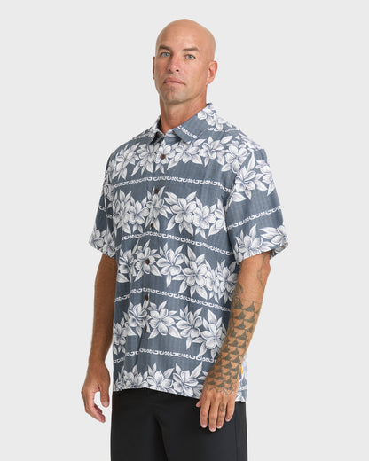 Waterman Horizons Short Sleeve Woven Shirt - Dark Denim
