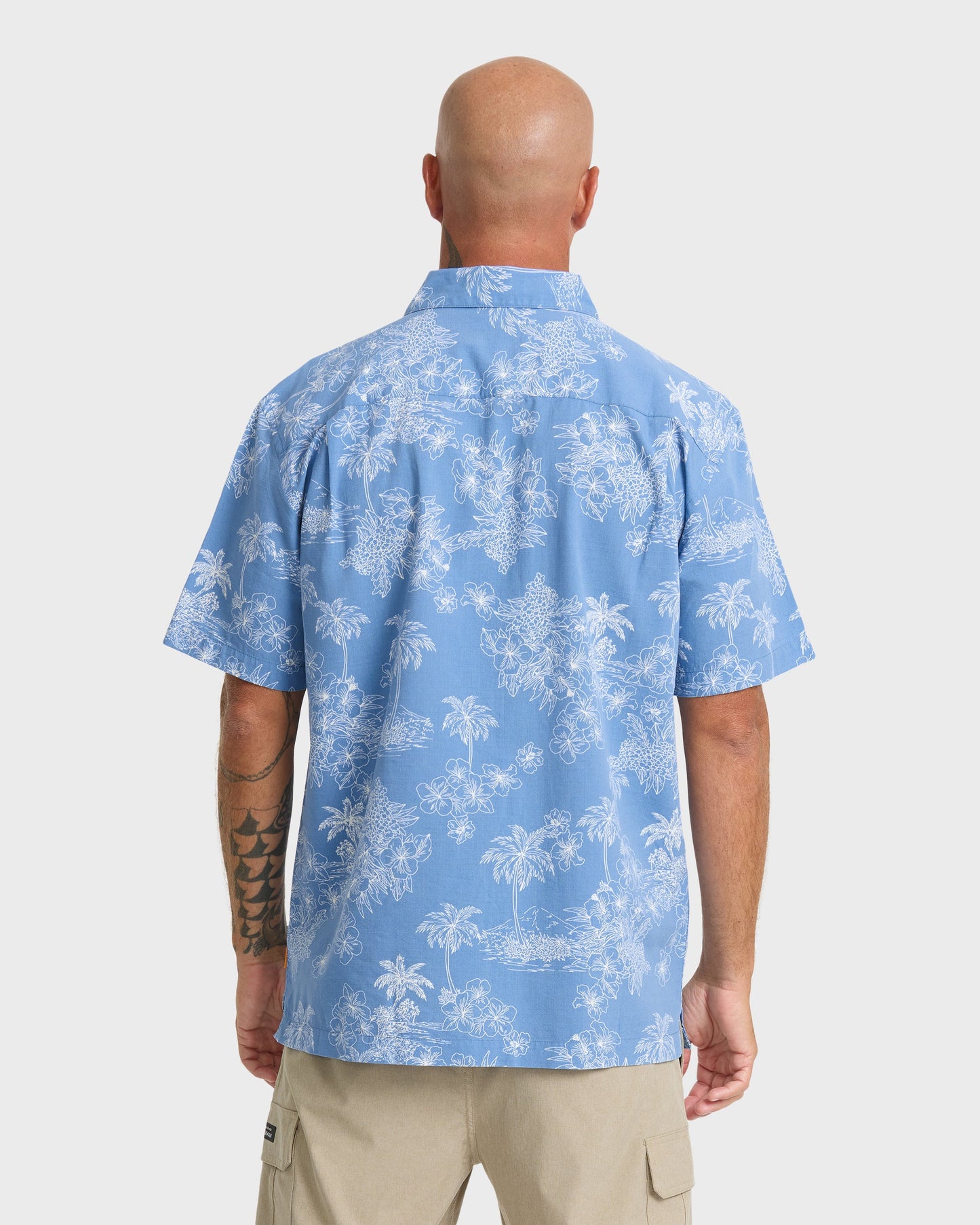 Waterman Island Vibes Short Sleeve Woven Shirt - Riviera