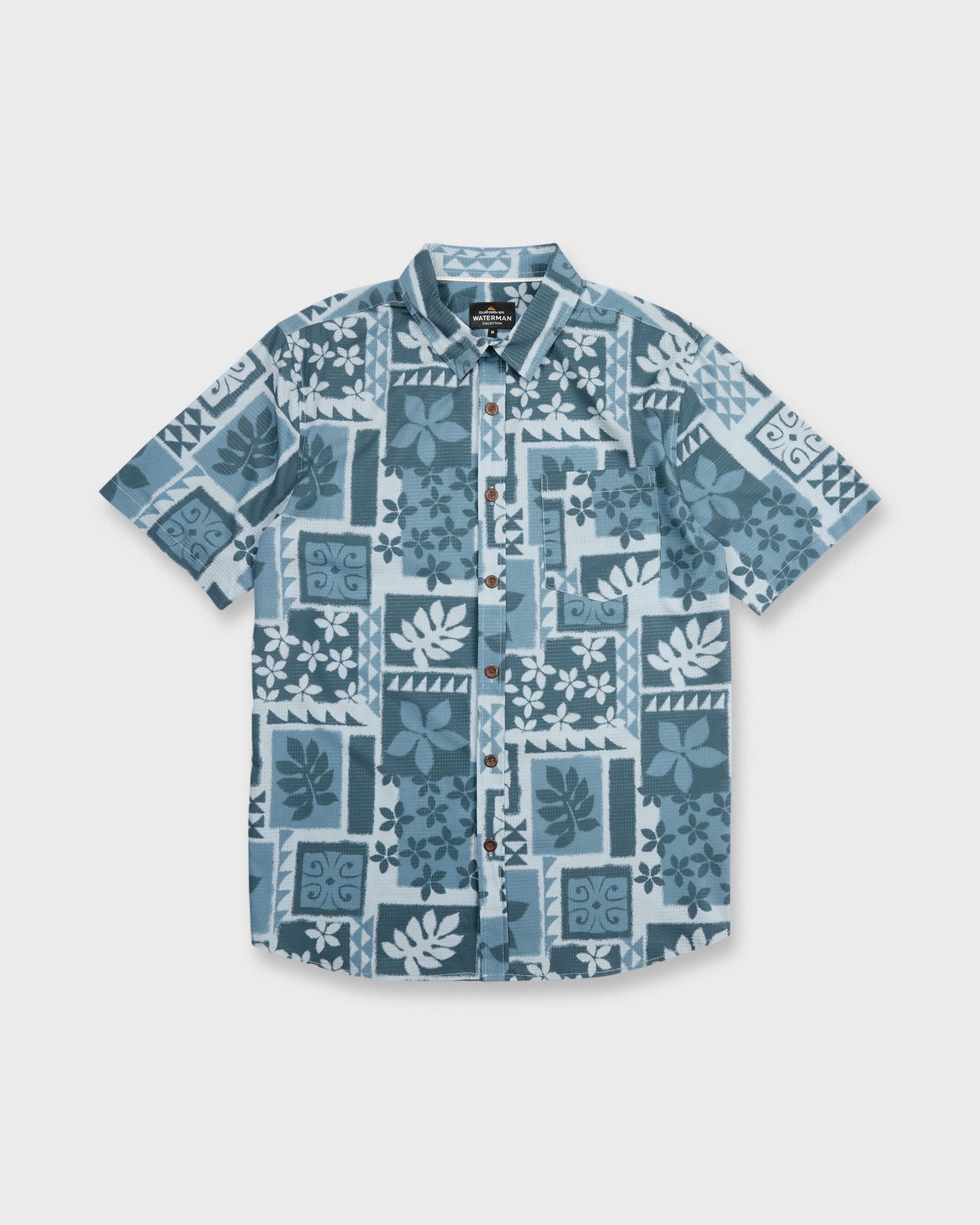 Waterman Sandy Cove Short Sleeve Woven Shirt - Skyway