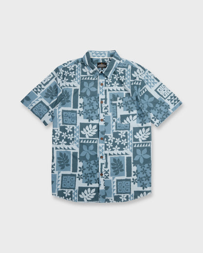 Waterman Sandy Cove Short Sleeve Woven Shirt - Skyway