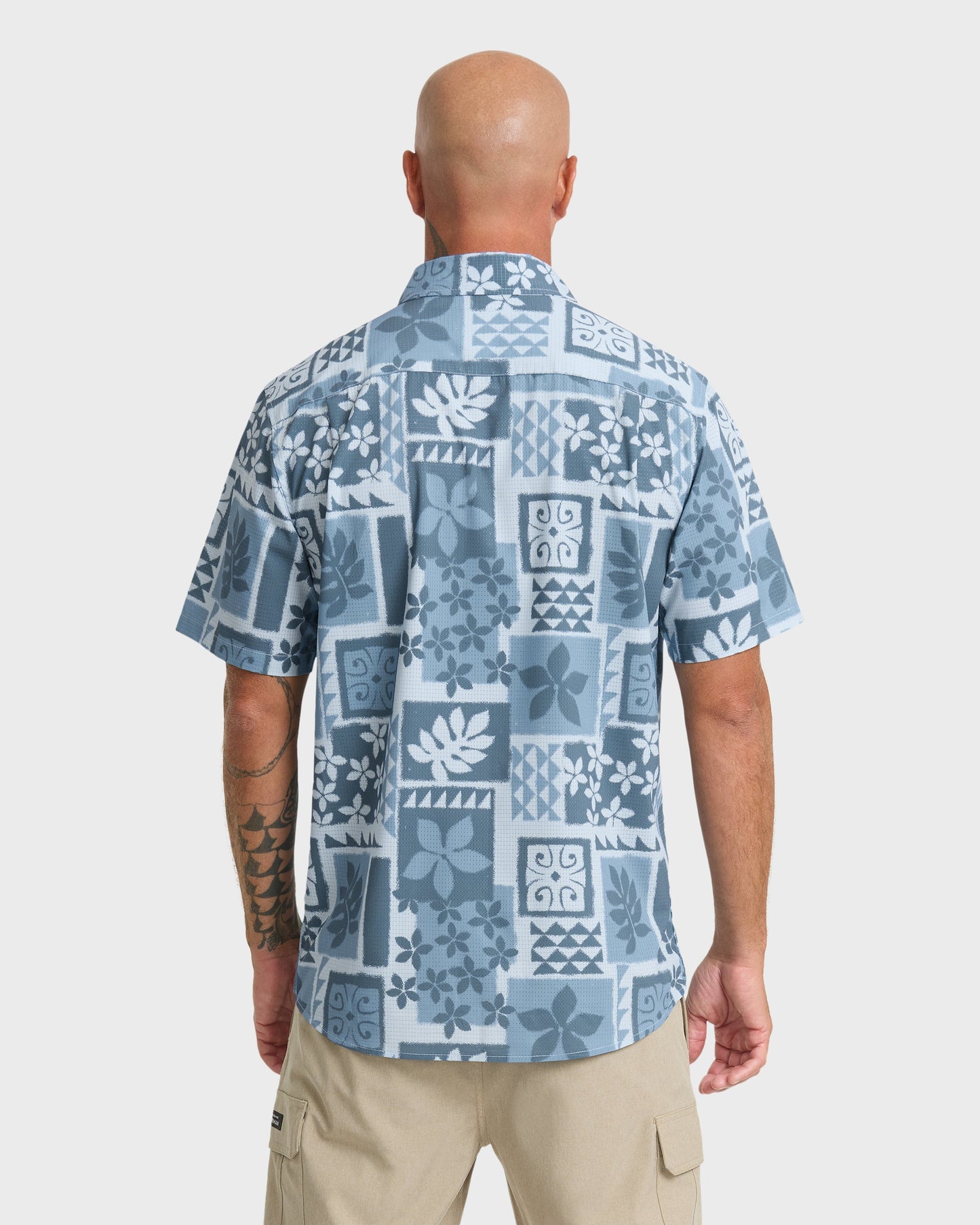 Waterman Sandy Cove Short Sleeve Woven Shirt - Skyway