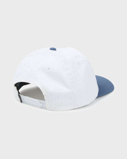 Far Out 5-Panel Snapback Hat - White