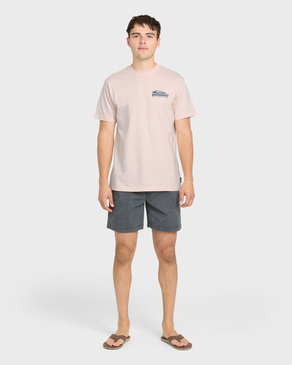 Linked Up Classic Short Sleeve Cotton T-Shirt - Rosewater