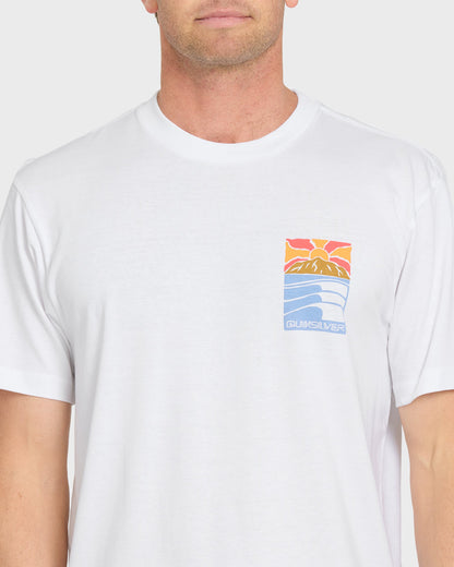 Going Right Classic Short Sleeve Cotton T-Shirt - White