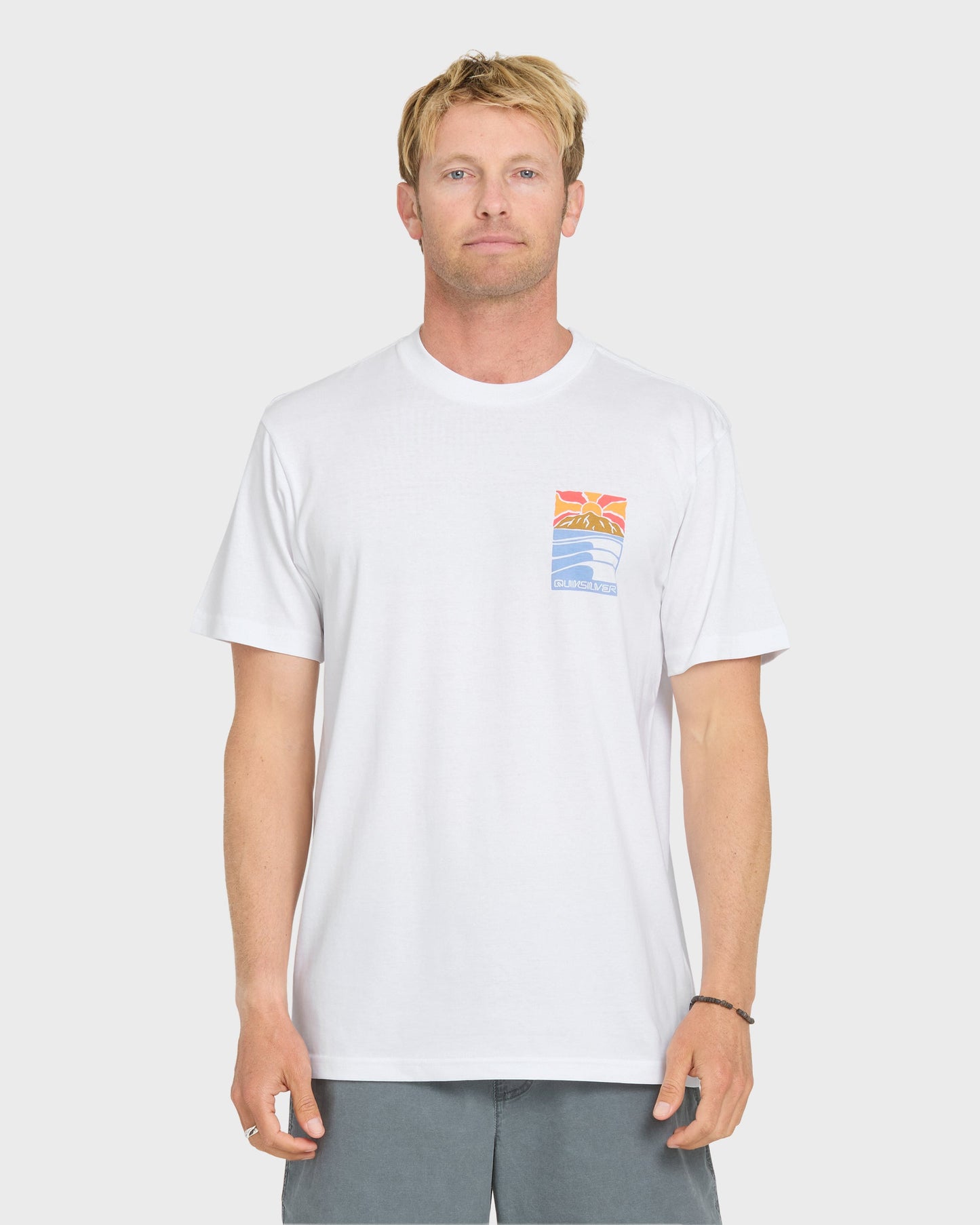 Going Right Classic Short Sleeve Cotton T-Shirt - White