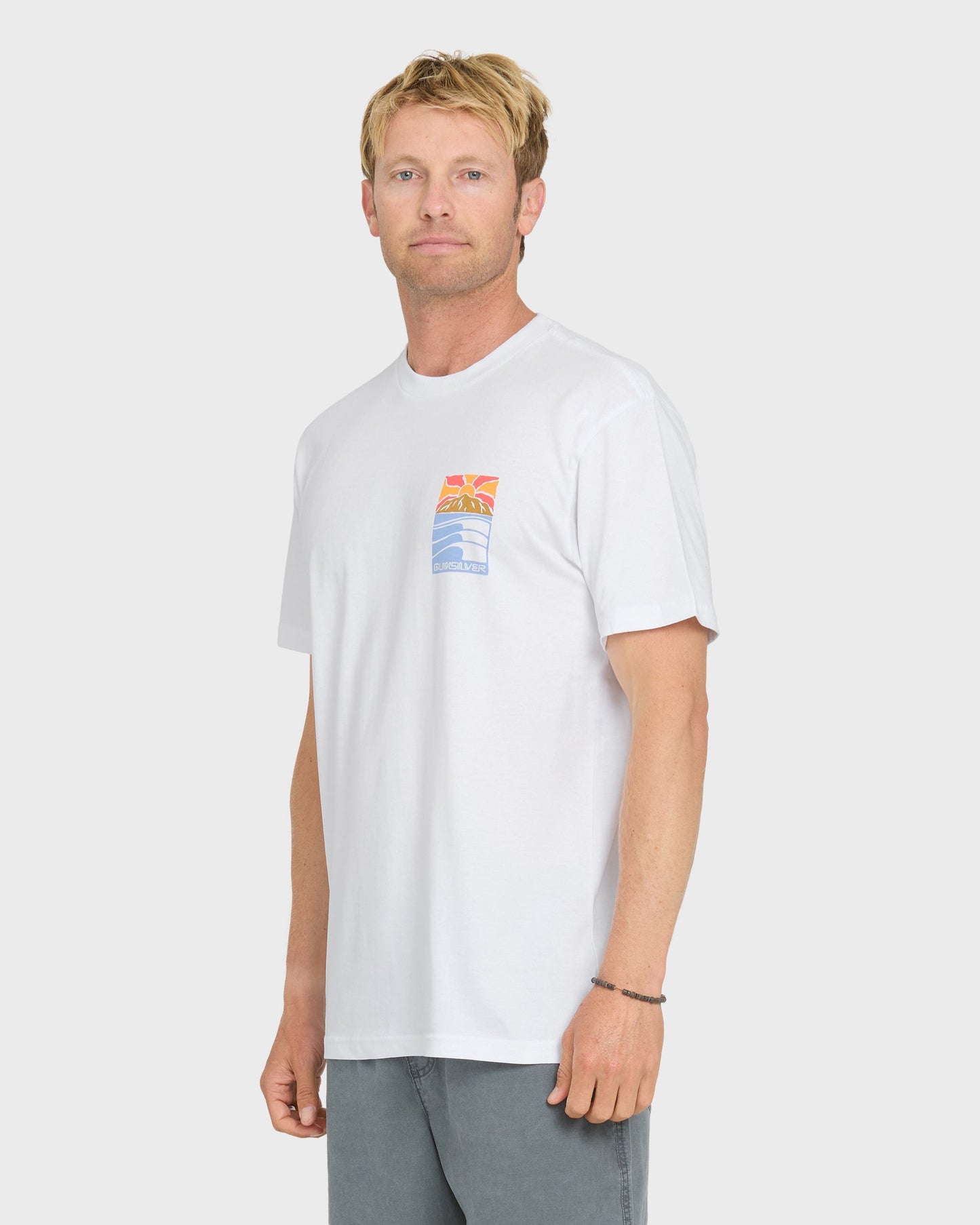 Going Right Classic Short Sleeve Cotton T-Shirt - White