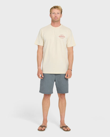 The Shed Short Sleeve Cotton T-Shirt - Bone White