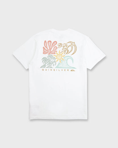 Collage Classic Short Sleeve Knit T-Shirt - White