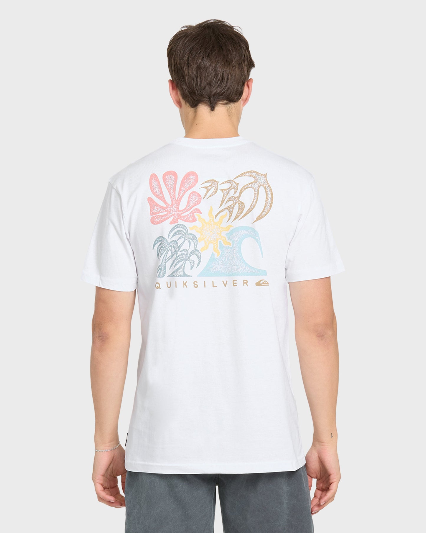 Collage Classic Short Sleeve Knit T-Shirt - White