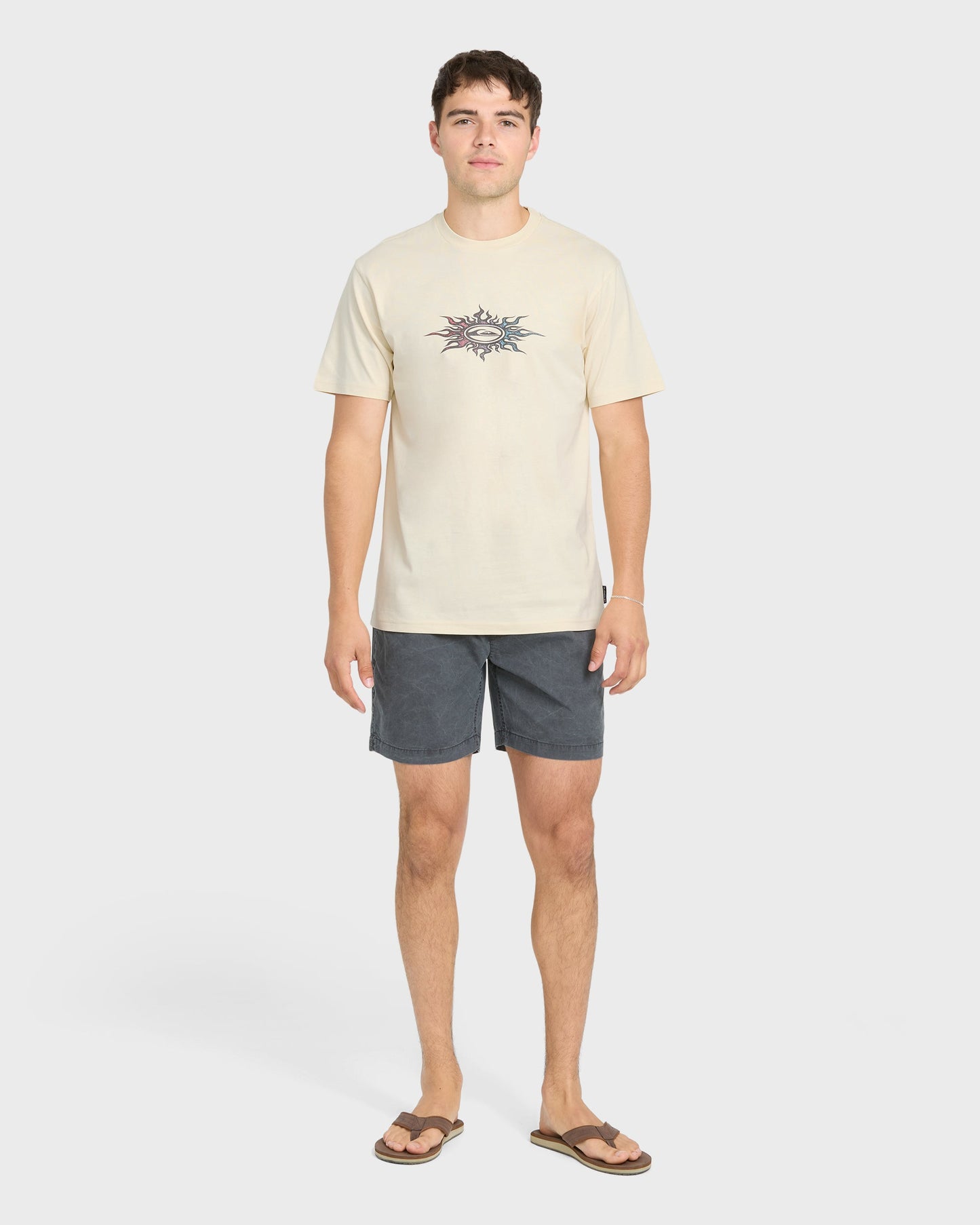 Blazing Short Sleeve Knit T-Shirt - Bone White