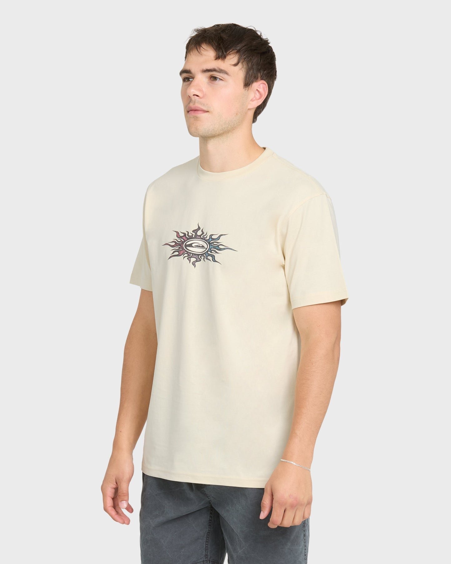 Blazing Short Sleeve Knit T-Shirt - Bone White