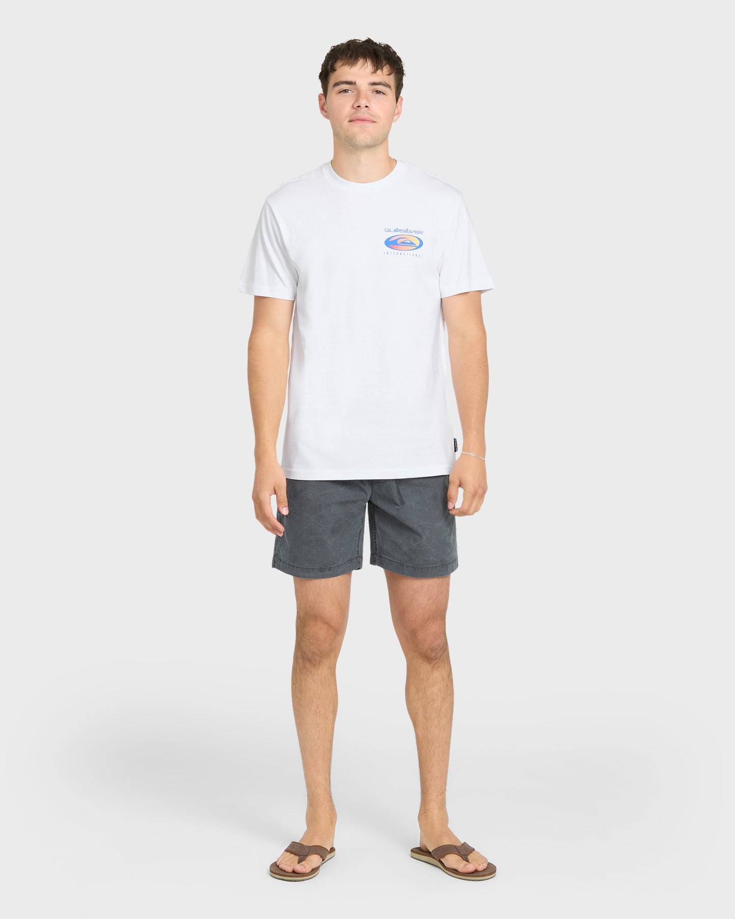 QS International Short Sleeve Knit T-Shirt - White