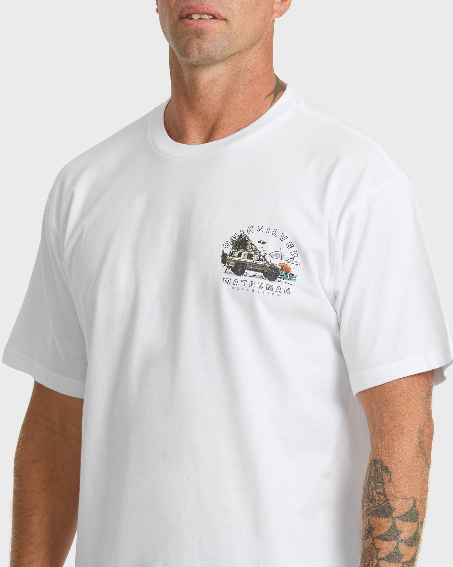 Waterman Traveler Classic Short Sleeve Cotton T-Shirt - White
