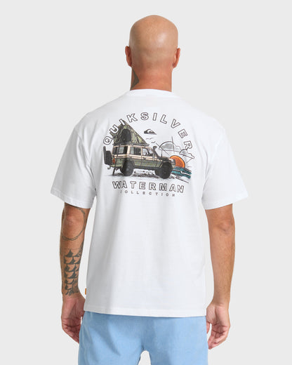 Waterman Traveler Classic Short Sleeve Cotton T-Shirt - White