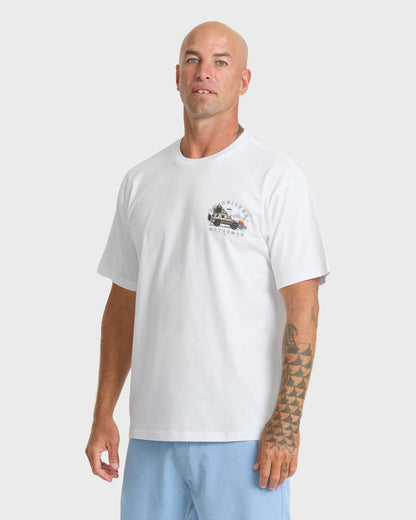 Waterman Traveler Classic Short Sleeve Cotton T-Shirt - White
