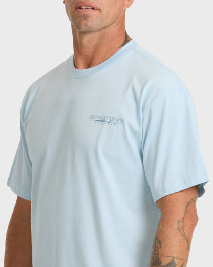Waterman Anchors Down Classic Short Sleeve Cotton T-Shirt - Skyway