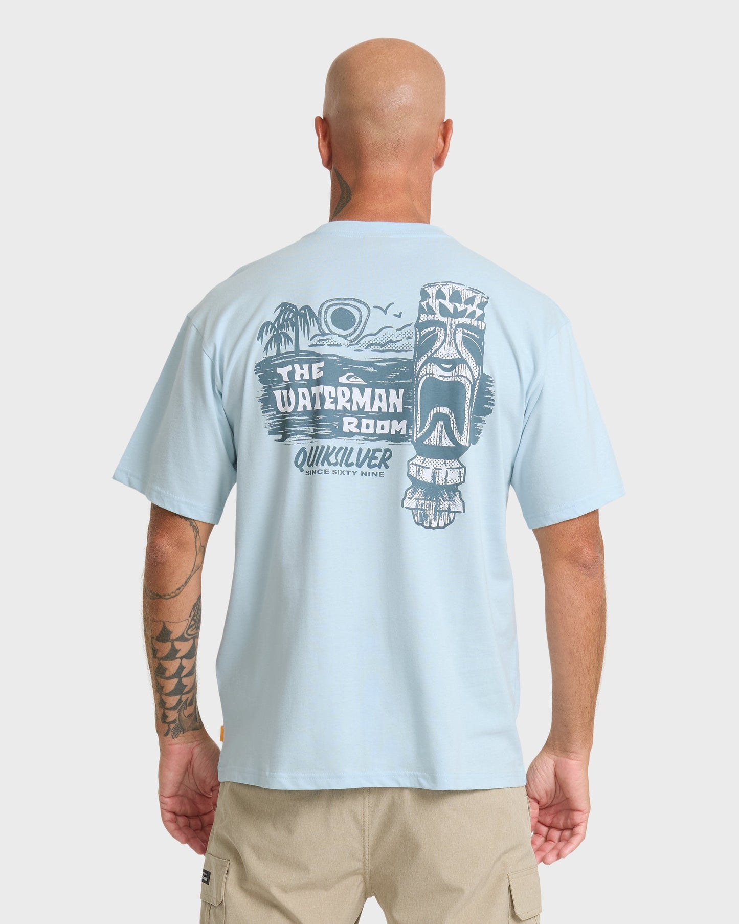 Waterman Room Classic Short Sleeve Cotton T-Shirt - Skyway