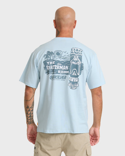 Waterman Room Classic Short Sleeve Cotton T-Shirt - Skyway