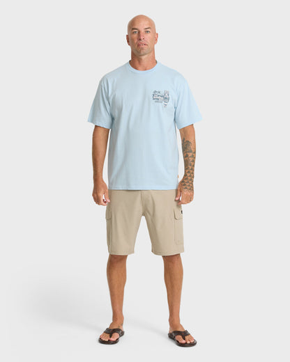 Waterman Room Classic Short Sleeve Cotton T-Shirt - Skyway