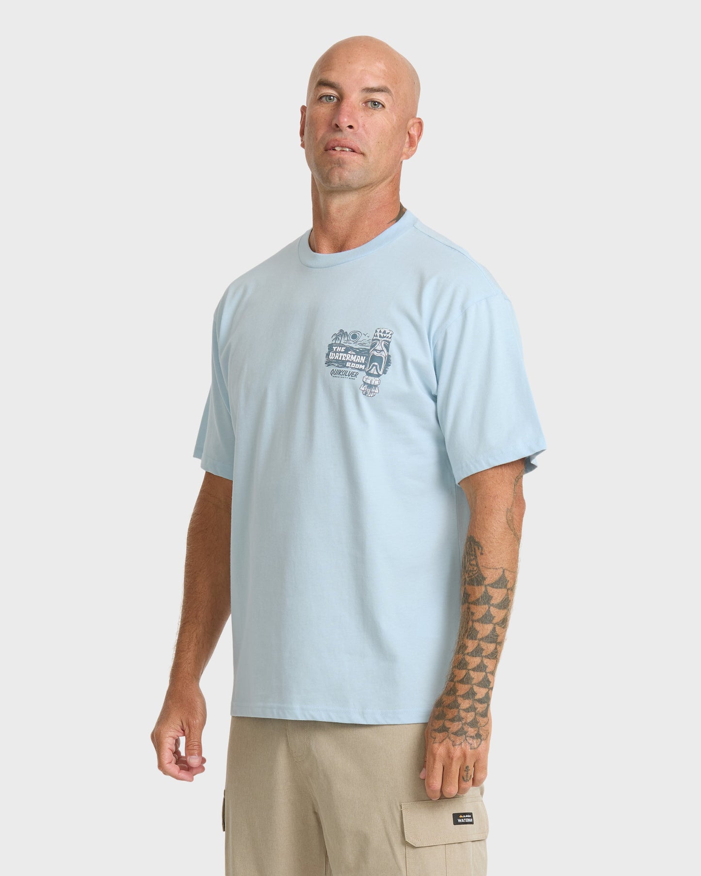 Waterman Room Classic Short Sleeve Cotton T-Shirt - Skyway