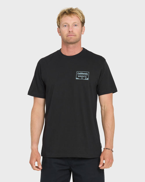 California Cliffs Short Sleeve Knit T-Shirt - Black
