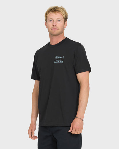 California Cliffs Short Sleeve Knit T-Shirt - Black