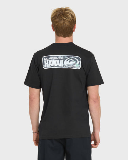 Hawaii Patch Classic Short Sleeve Knit T-Shirt - Black