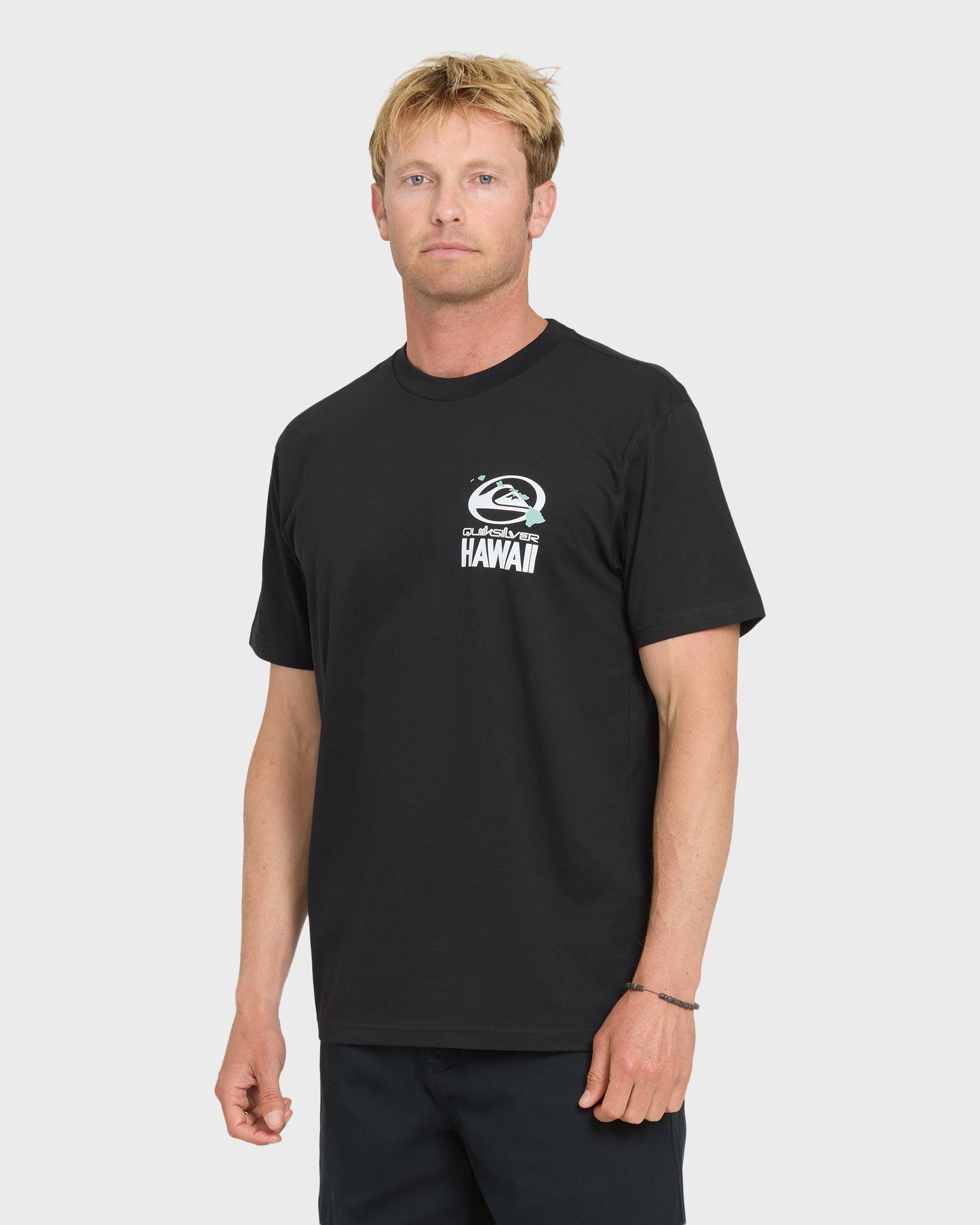 Hawaii Patch Classic Short Sleeve Knit T-Shirt - Black