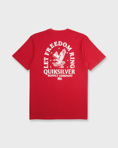 Freedom Ring Short Sleeve Cotton T-Shirt - Salsa