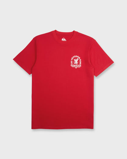Freedom Ring Short Sleeve Cotton T-Shirt - Salsa