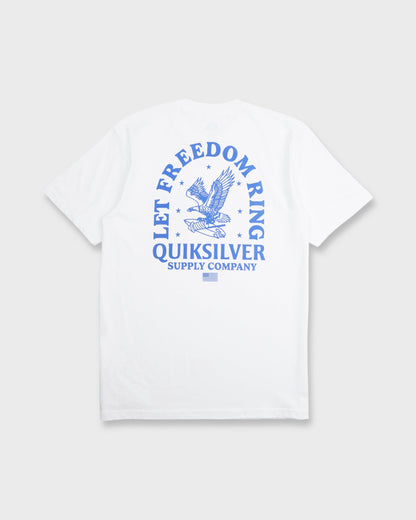 Freedom Ring Short Sleeve Cotton T-Shirt - White