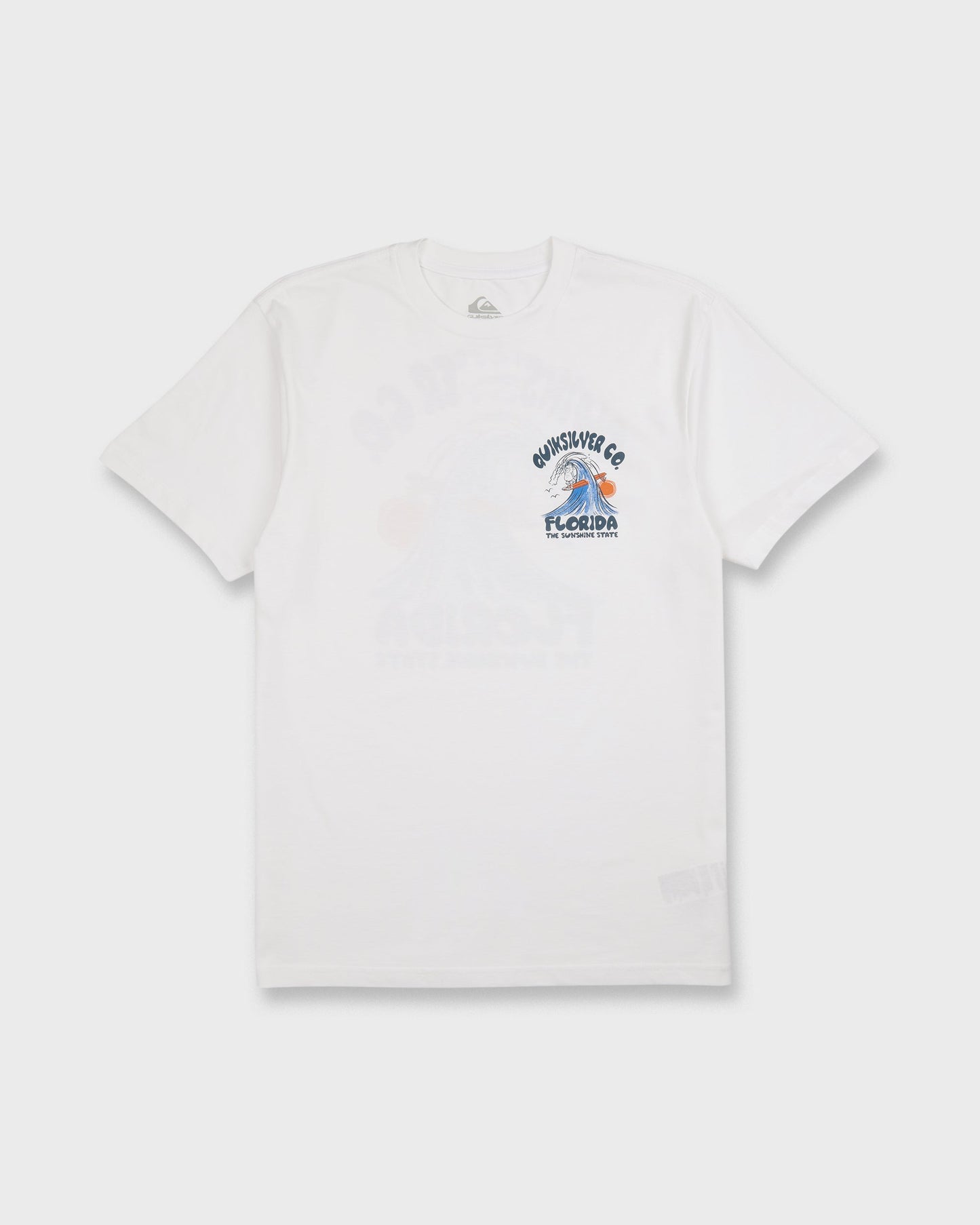 Florida Johnny Short Sleeve Cotton T-Shirt - White