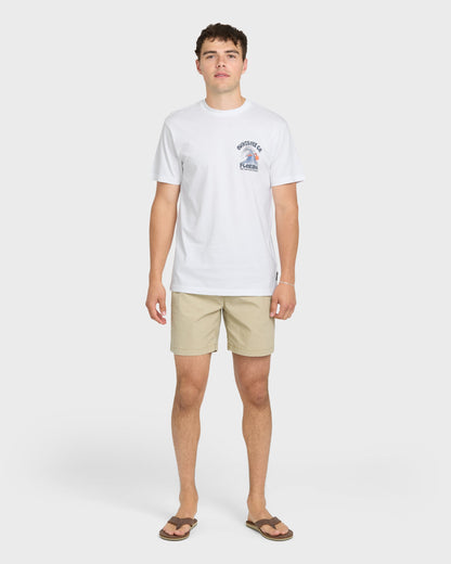 Florida Johnny Short Sleeve Cotton T-Shirt - White