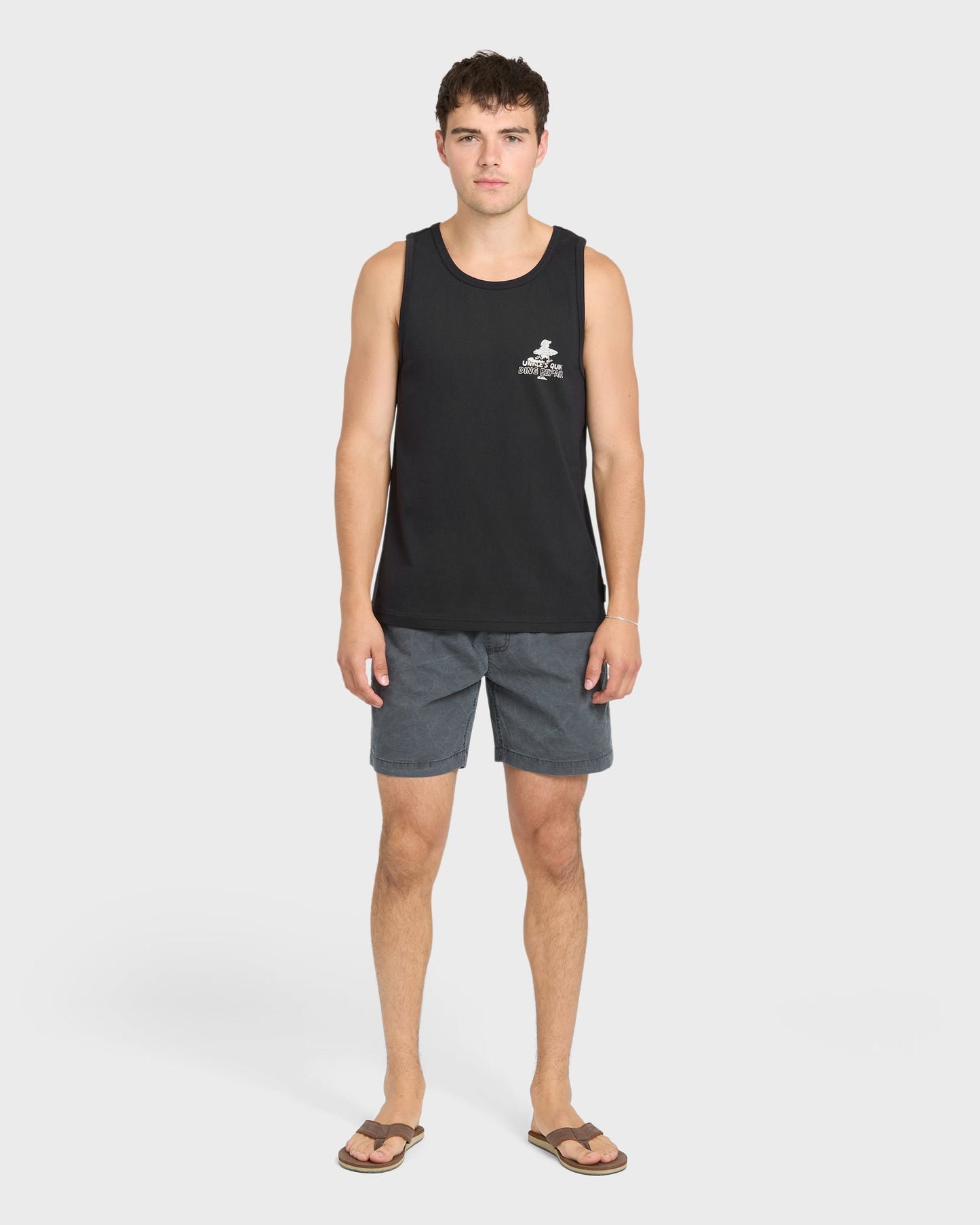 Unkle Dink Repair Tank Top - Black